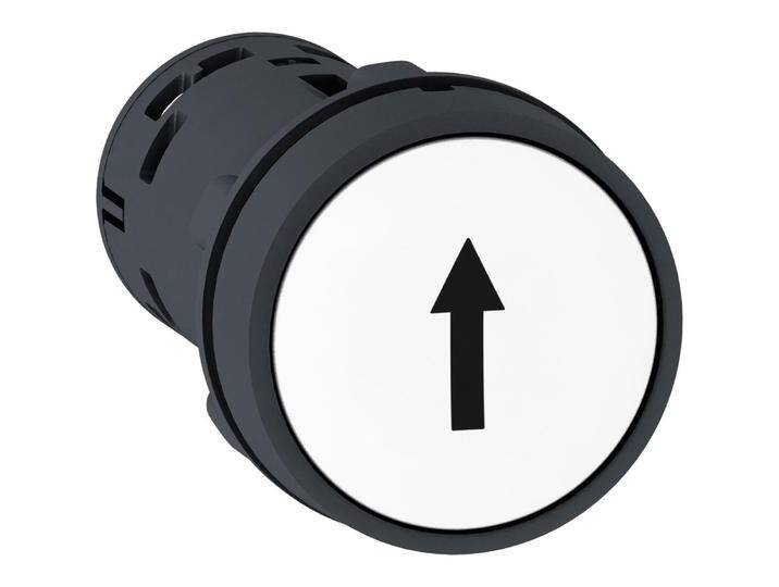 10x Schneider Electric Steuerknopf 22 mm weiss mit Federrückstellung 1NC (XB7NA11341), Schalter + Taster, Weiss von Schneider-electric