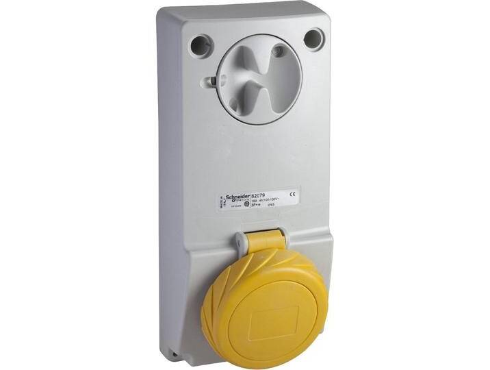 Schneider Electric, Steckdose, SE 82089 Anbausteckdose Verrieg. Ip65 32A 110V 3P von Schneider-electric