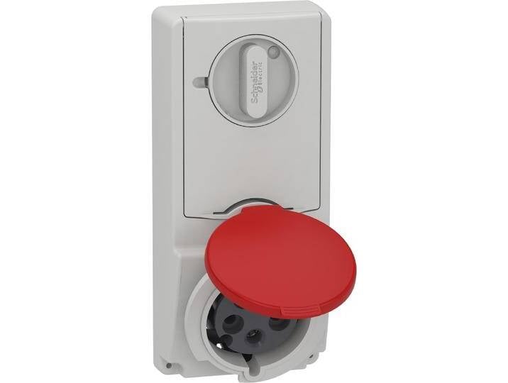 Schneider Electric, Steckdose, SE 82147 Anbausteckdose Verrieg. Ip44 32A 400V 5P von Schneider-electric