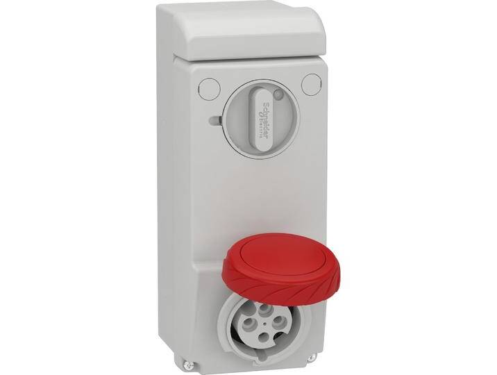 Schneider Electric, Steckdose, SE 83085 Wandsteckdose Verrieg. Ip65 16A 400V 4P von Schneider-electric