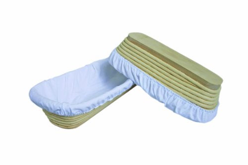 1 x Gärtuch Spanntuch lang/oval für Gärkorb Brotkorb 12x27 cm für 500 g Teiggewicht Profiqualität von Schneider