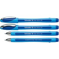 Schneider Kugelschreiber Slider Memo blau Schreibfarbe blau, 10 St. von Schneider