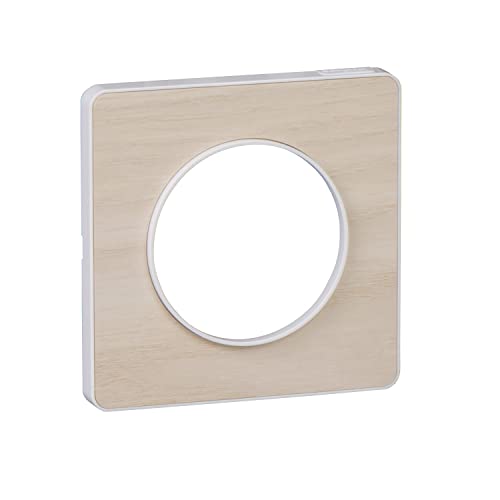 SCHNEIDER - Plaque odace touch matière avec liseré blanc entraxe 71mm - SCH-ODACE-TOUCH-MATIERE-LISEREBL - bois nordique, 71mm, 1, 18,084 von Schneider Electric