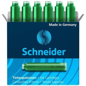 Schneider 10 x Tintenpatrone VE=6 Stück grün von Schneider