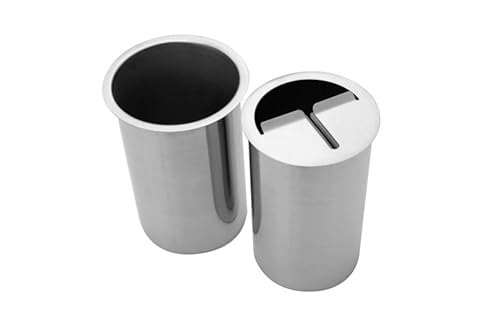 Schneider 270003 Edelstahl Messer Abstreifbehälter Einbaumodell, 12.5cm x 18cm von Schneider