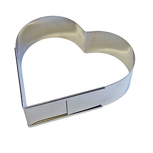 Schneider 290-380 mm Verstellbar Muttertag Herzform Edelstahl Tortenring Biskuitherz Herz Backform in Silber Schneider 290-380 mm Verstellbar Muttertag Herzform Edelstahl Tortenring Biskuitherz Herz Backform in Silber von Schneider