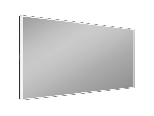 Schneider A-line LED Lichtspiegel, 76x160cm, 166.360.01., Farbe: Schwarz matt mit Soundsystem - 166.360.01.4101 von Schneider