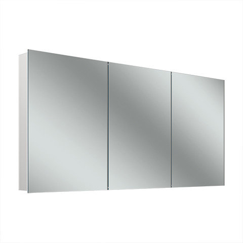 Schneider ADVANCED Line Comfort LED Lichtspiegelschrank, 3 gleichgrosse Türen, 151,5x71,5x12cm, 194.151., Ausführung: CH-Norm/Korpus schwarz matt von W. Schneider GmbH