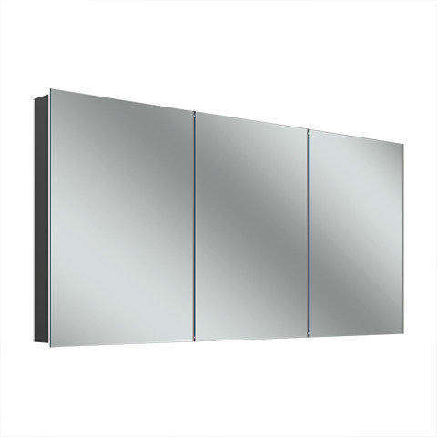 Schneider ADVANCED Line Comfort LED Lichtspiegelschrank, 3 gleichgrosse Türen, 151,5x71,5x12cm, 194.151., Ausführung: EU-Norm/Korpus schwarz matt von W. Schneider GmbH