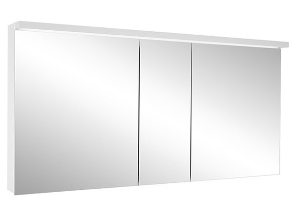 Schneider ADVANCED Line Ultimate LED Lichtspiegelschrank, 3 Türen, 149,5x72,6x17,8cm, 188.150., Ausführung: CH-Norm/Korpus schwarz matt von W. Schneider GmbH