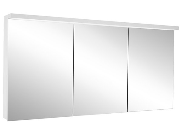 Schneider ADVANCED Line Ultimate LED Lichtspiegelschrank, 3 gleichgrosse Türen, 149,5x72,6x17,8cm, 188.151., Ausführung: EU-Norm/Korpus silber eloxiert von W. Schneider GmbH