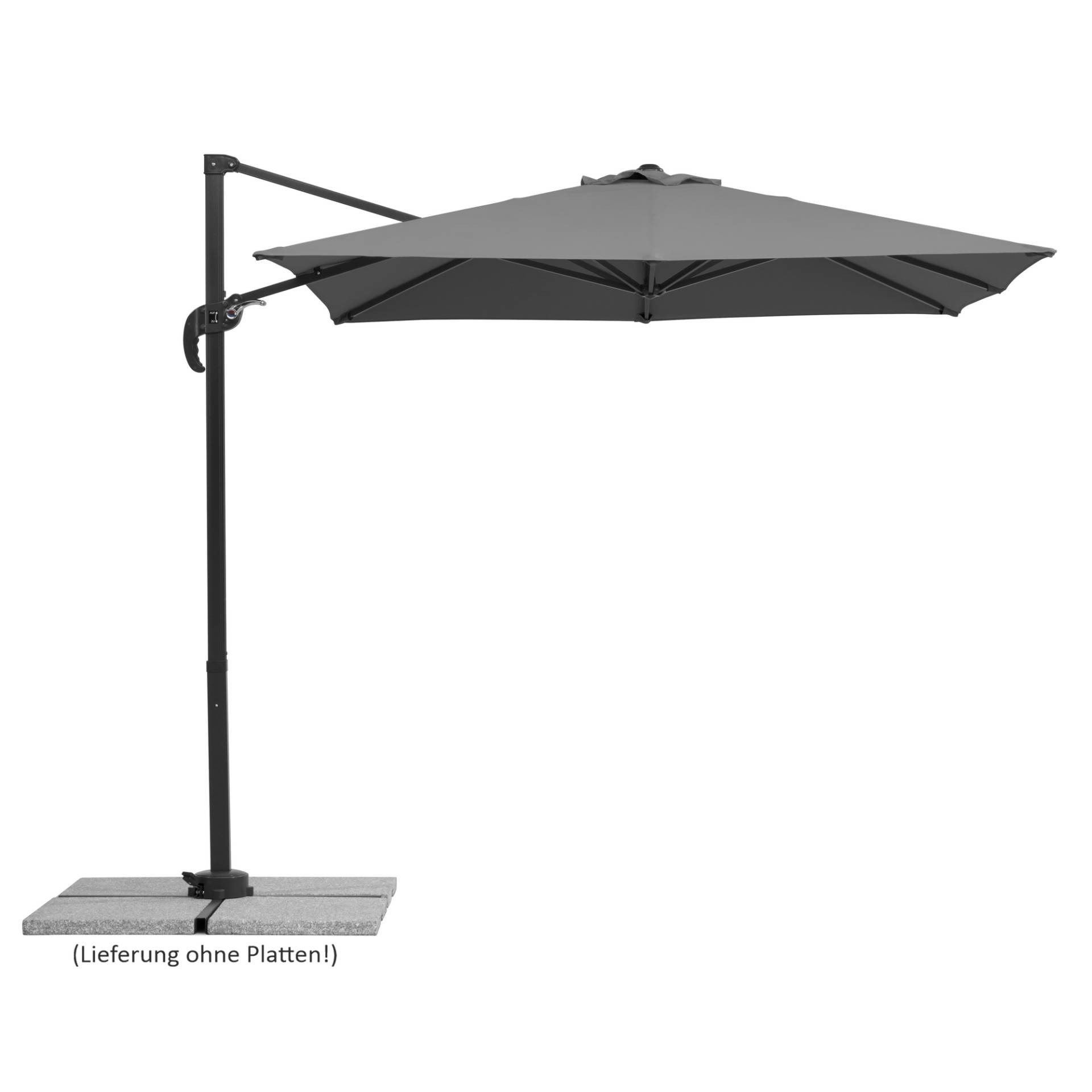 Schneider Ampelschirm 'Rhodos Junior' anthrazit 230 x 230 cm Schneider Ampelschirm 'Rhodos Junior' anthrazit 230 x 230 cm von Schneider
