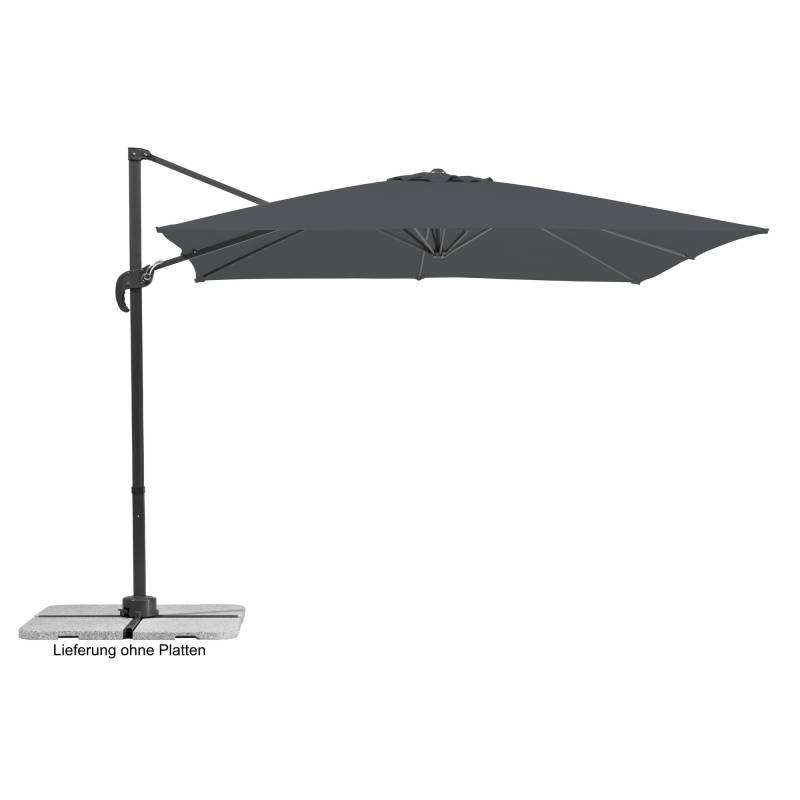 Schneider Ampelschirm 'Rhodos Junior' anthrazit 270 x 270 cm von Schneider