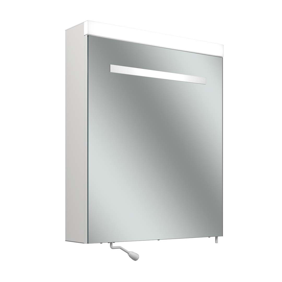 Schneider CARE LED-Spiegelschrank, 595x727mm, Türanschlag li., Beleuchtung oben, 2 Steckdosen re. außen unten, mit Spender, 193.263.01.0201 Schneider CARE LED-Spiegelschrank, 595x727mm, Türanschlag li., Beleuchtung oben, 2 Steckdosen re. außen unten, mit Spender, 193.263.01.0201 von Schneider