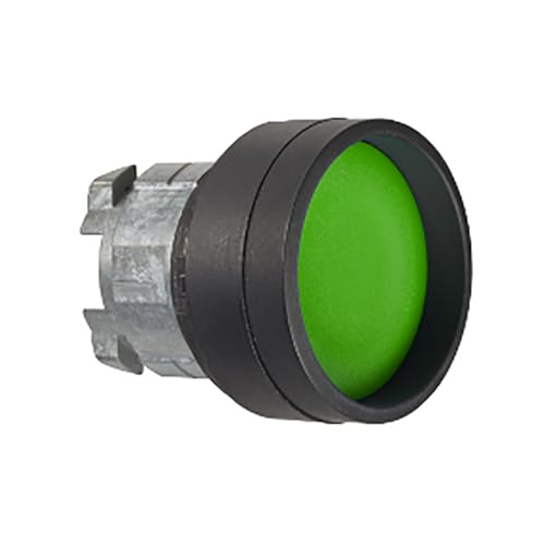 Schneider ZB4BA367 Frontelem, grün, hoher Schutzkragen f. Drucktaster Ø22 ohne Rastung unbeschr von Schneider
