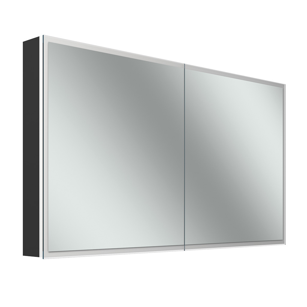 Schneider GLOW D2W Spiegelschrank, 2 Türen 65/65cm, 1313x136x736mm, rundum Beleuchtung, Dim2Warm, 218.130.01.44 Schneider GLOW D2W Spiegelschrank, 2 Türen 65/65cm, 1313x136x736mm, rundum Beleuchtung, Dim2Warm, 218.130.01.44 von Schneider