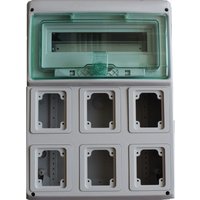 Schneider - Industrieverteiler 12 Module für 6 Steckdosen Unterputz 10366 von Schneider