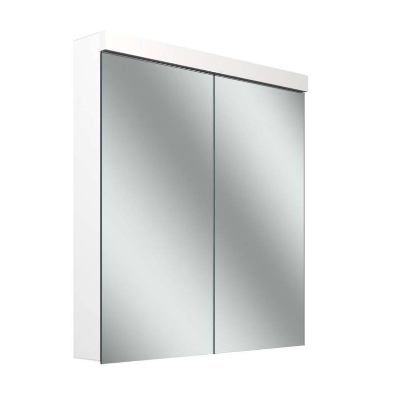 Schneider LOW plus LED-Spiegelschrank, 2 Türen 35/35cm, 695x120x747mm, Beleuchtung oben, 172.070.01.0201 von Schneider