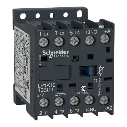 Schneider Electric LP1K1210BD3 Leistungsschütz LP1K 3p, +1S, 5.5 kW, 12 A, 400 V AC3, Spule 24 V DC Schneider Electric LP1K1210BD3 Leistungsschütz LP1K 3p, +1S, 5.5 kW, 12 A, 400 V AC3, Spule 24 V DC von Schneider Electric