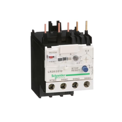 Schneider Electric LR2K0312 Motorschutzrelais, 3,7-5,5A, 1S+1Ö, Klasse 10A von Schneider Electric