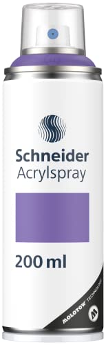 Schneider Paint-It 030 Supreme DIY Acryllack (hochdeckende Sprühfarbe, UV-beständig, 200 ml, Acrylspray für fast alle Untergründe) blue lilac matt von Schneider