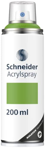 Schneider Paint-It 030 Supreme DIY Acryllack (hochdeckende Sprühfarbe, UV-beständig, 200 ml, Acrylspray für fast alle Untergründe) green matt von Schneider