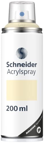 Schneider Paint-It 030 Supreme DIY Acryllack (hochdeckende Sprühfarbe, UV-beständig, 200 ml, Acrylspray für fast alle Untergründe) oat pastel matt von Schneider
