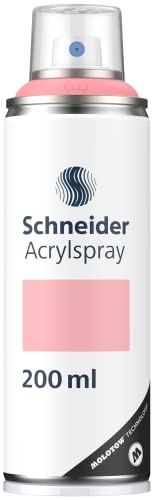 Schneider Paint-It 030 Supreme DIY Acryllack (hochdeckende Sprühfarbe, UV-beständig, 200 ml, Acrylspray für fast alle Untergründe) rose matt von Schneider