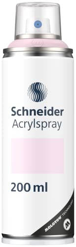 Schneider Paint-It 030 Supreme DIY Acryllack (hochdeckende Sprühfarbe, UV-beständig, 200 ml, Acrylspray für fast alle Untergründe) rose pastel matt von Schneider