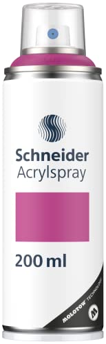 Schneider Paint-It 030 Supreme DIY Acryllack (hochdeckende Sprühfarbe, UV-beständig, 200 ml, Acrylspray für fast alle Untergründe) violet matt von Schneider