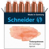 Schneider Pastell Tintenpatronen für Füller apricot 6 St. von Schneider