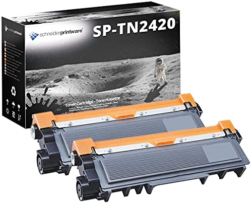 2 Schneider Printware Toner | 100% höhere Reichweite | kompatibel zu Brother TN-2420 für Brother DCP-L2510D, DCP-L2530DW, DCP-L2550DN, HL-L2310D L2350DW L2370DN HL-L2375DW MFC-L2710DW L2730DW L2750DW von schneiderprintware