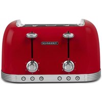 SCTO4R Vier-Schlitz Toaster vintage rot - Schneider von Schneider