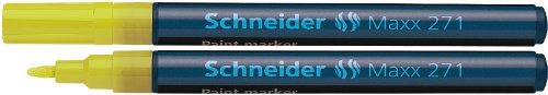 Schneider Schreibgeräte Lackmarker Maxx 271, 1-2 mm, gelb von Schneider