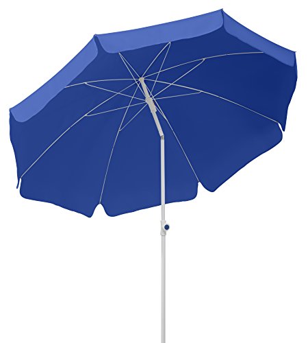 Schneider Sonnenschirm Ibiza, blau, 200 cm rund, 680-09, Gestell Stahl, Bespannung Polyester, 2.1 kg von Schneider Schirme