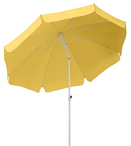 Schneider Sonnenschirm Ibiza, goldgelb, 200 cm rund, 680-04, Gestell Stahl, Bespannung Polyester, 2.1 kg von Schneider Schirme