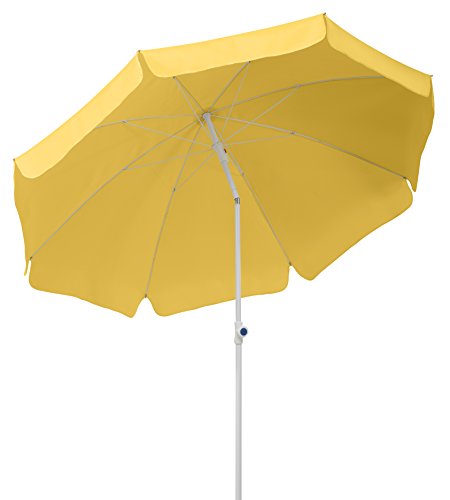 Schneider Sonnenschirm Ibiza, goldgelb, 240 cm rund, 681-04, Gestell Stahl, Bespannung Polyester, 2.8 kg von Schneider Schirme