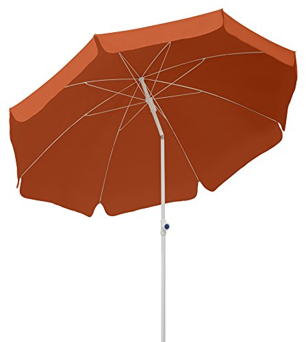 Schneider Sonnenschirm Ibiza, terracotta, 200 cm rund, 680-05, Gestell Stahl, Bespannung Polyester, 2.1 kg von Schneider Schirme