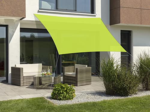 Schneider Sonnensegel Lanzarote, apfelgrün, 360 x 360 cm quadratisch, 244-78, Polyester, 1.3 kg von Schneider-Schirme
