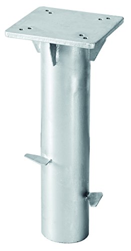 Schneider Universal-Bodenplatte für Ampelschirme, 897-00, zum Einbetonieren, 3.8 kg, Silber von Schneider