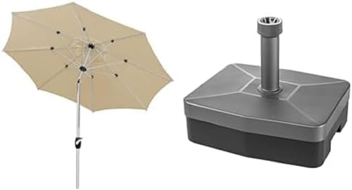 Schneider Venedig 270/8 ecru + Protective sleeves for parasols up to 300 cm von Schneider