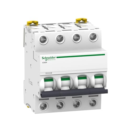 Schneider a9 F74416 IC60 N 4P 16 A C MCB Miniatur Leitungsschutzschalter, weiß Schneider a9 F74416 IC60 N 4P 16 A C MCB Miniatur Leitungsschutzschalter, weiß von Schneider