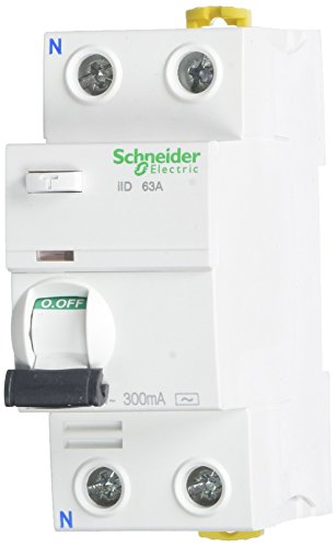 Schneider a9r44263 IID 2P 63 A 300 mAh AC FI-Schutzschalter Fehlerstrom Schutzschalter, weiß von Schneider