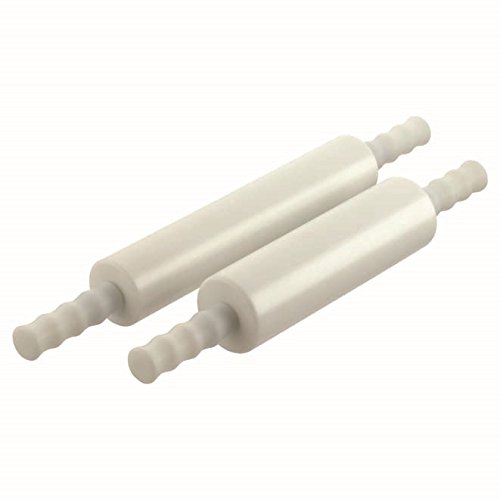 Teigrolle Rollholz Wellholz Vollkunststoff (PE) Edelstahlwelle 30 cm ø 8 cm 2,0 kg Profiqualität von Schneider