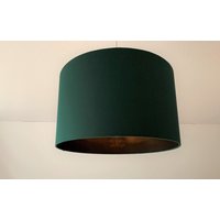 Lampenschirm "Dunkelgrün-Spiegelkupfer" von SchneiderKreativ