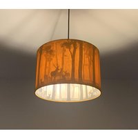 Lampenschirm "Im Wald-Ocker" von SchneiderKreativ