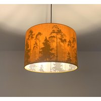 Lampenschirm "Wald-Ocker" von SchneiderKreativ