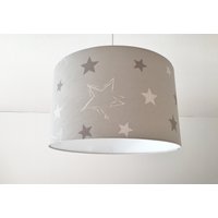 Lampenschirm "sterne " | Taupe D40cm von SchneiderKreativ