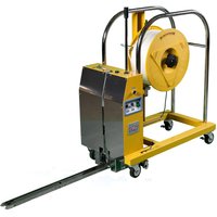 Halbautomatische Paletten-Umreifungsmaschine HDS-25-PV3-16-200, für Bandbreite 12-16 mm von Hagenauer + Denk KG