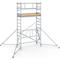 ZARGES Klappgerüst PaxTower 1T, Plattform-/Standhöhe 2,55 m, mit Bordbrettern und zusätzl. Geländerstreben ZARGES Klappgerüst PaxTower 1T, Plattform-/Standhöhe 2,55 m, mit Bordbrettern und zusätzl. Geländerstreben von ZARGES